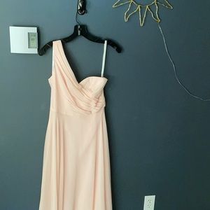 David’s Bridal One Shoulder Dress